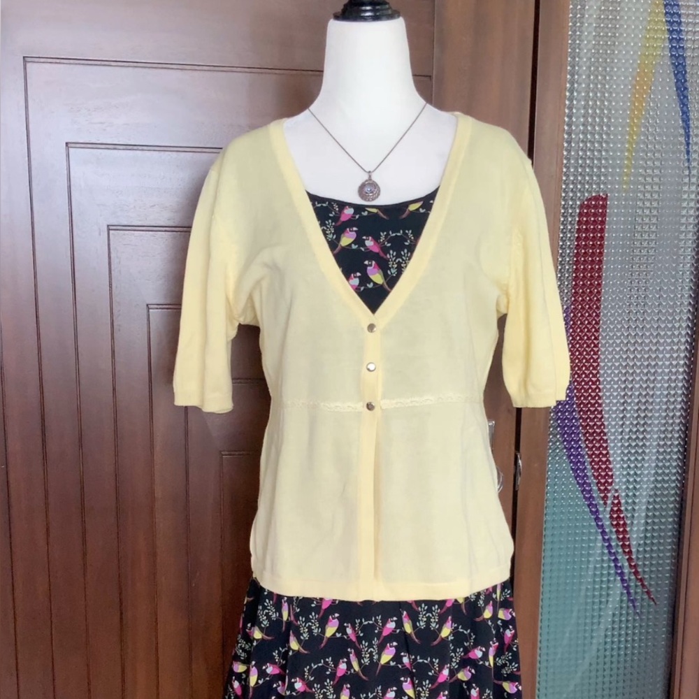 JP EVOLUTION Summer Cotton Sweater Cardigan, Size L